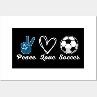 Peace Love Soccer Posters and Art